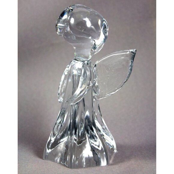 Lyn Hand Blown Clear Glass Angel Figurine 6" Tall Signed & Dated 1979 - Picture 1 of 5